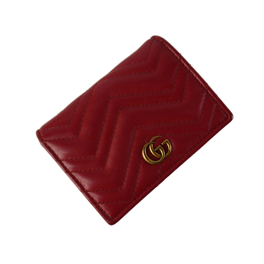 Gucci Quilted Wallet Red