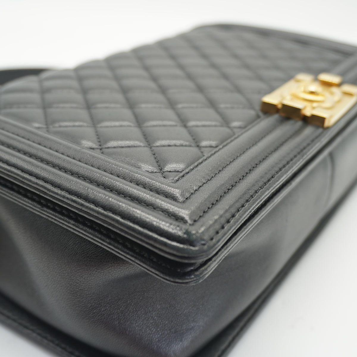 Chanel	Leboy Medium Lambskin Black GHW