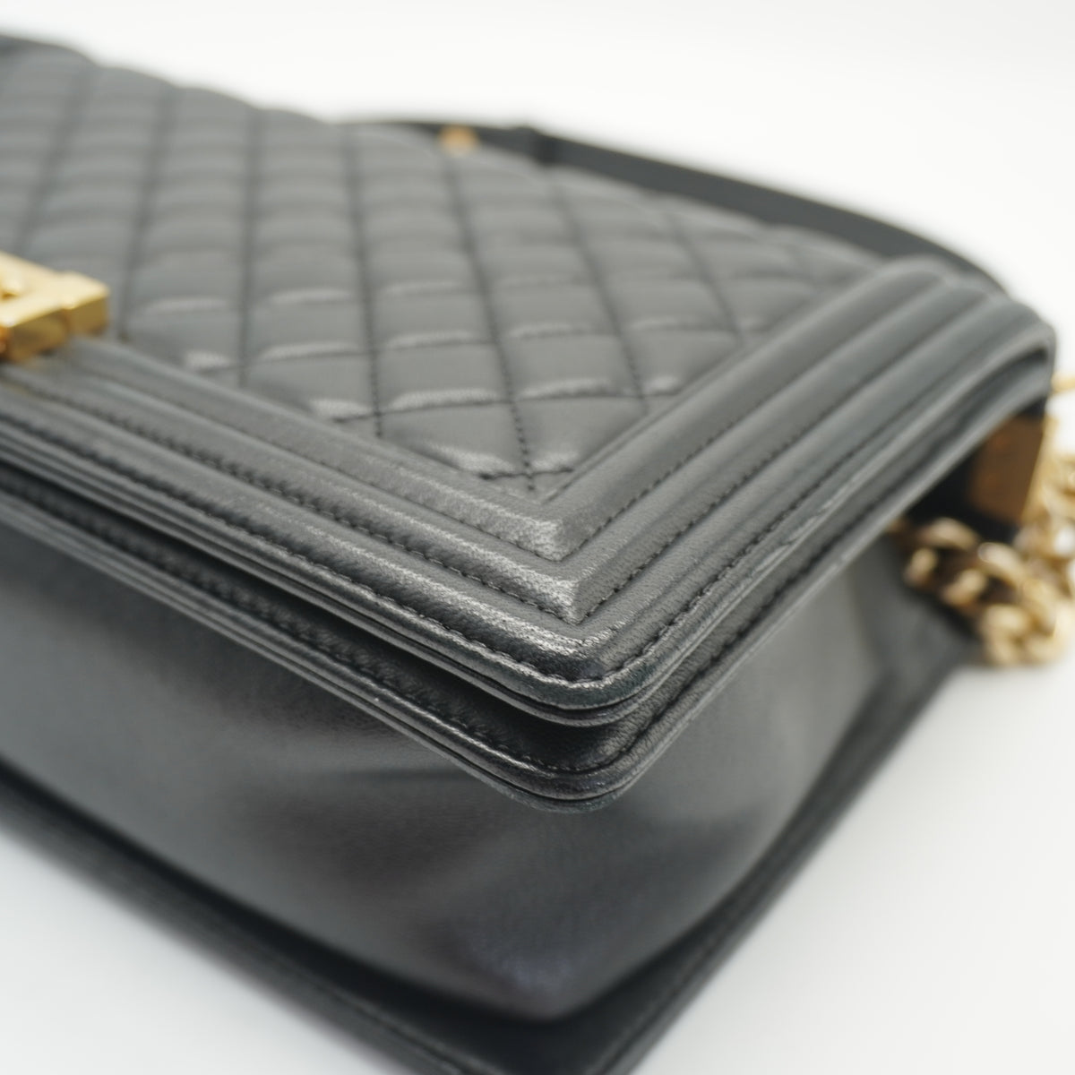 Chanel	Leboy Medium Lambskin Black GHW