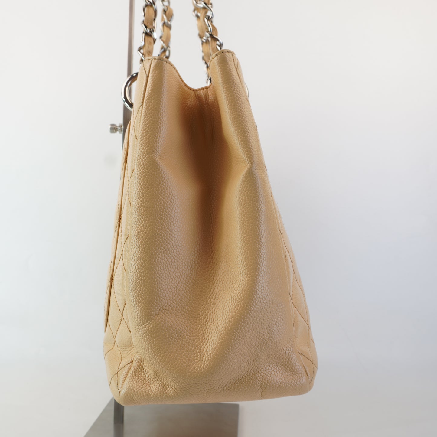 Chanel GST Beige Silver Hardware