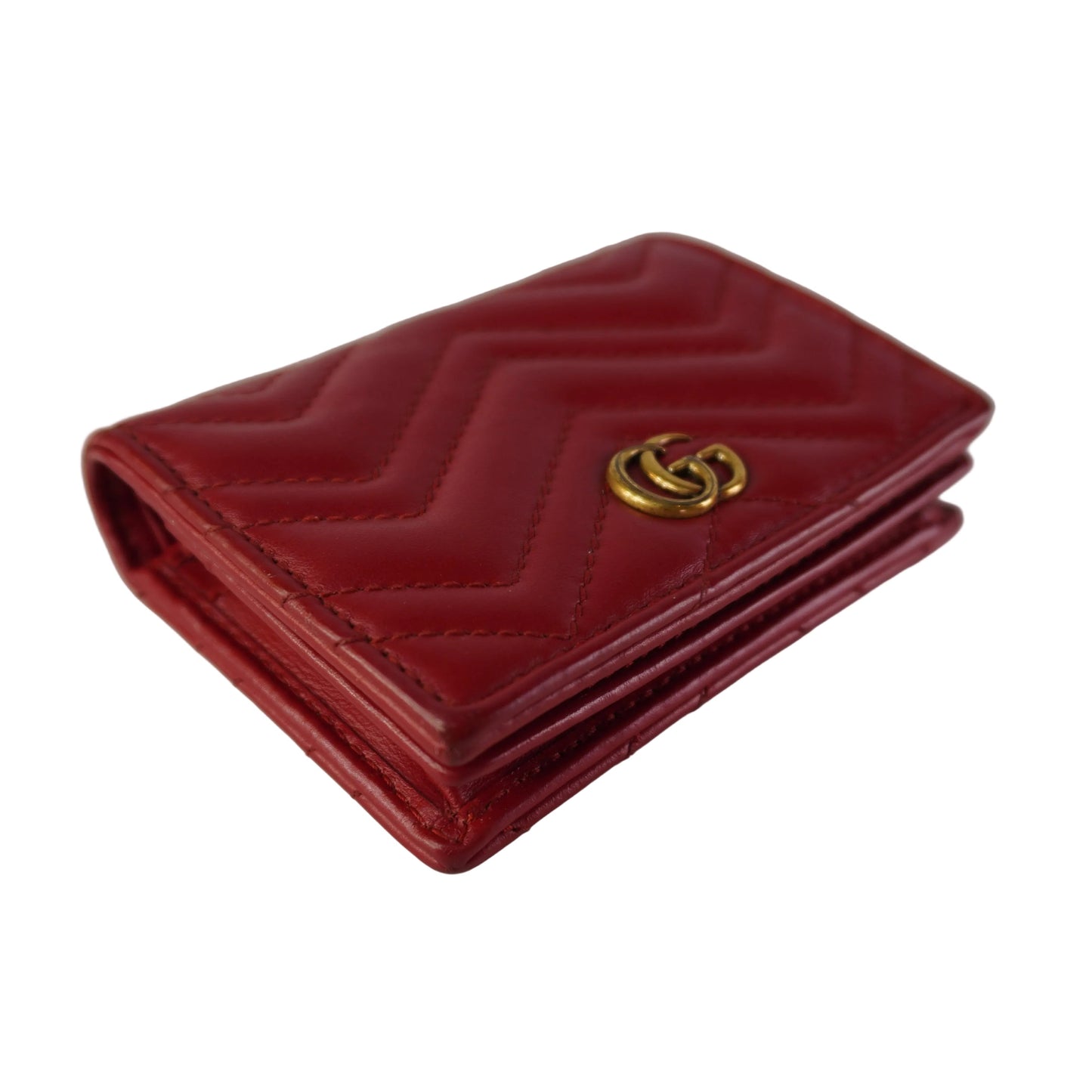 Gucci Quilted Wallet Red