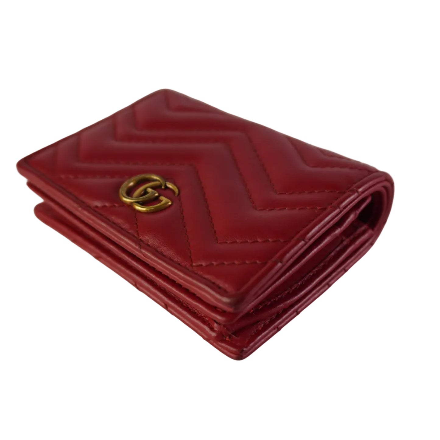 Gucci Quilted Wallet Red
