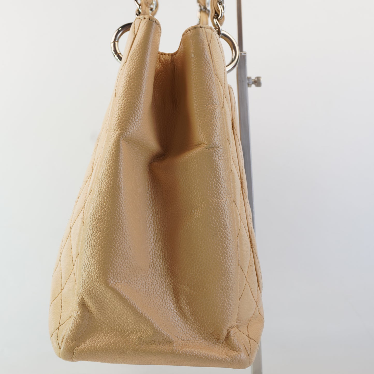 Chanel GST Beige Silver Hardware