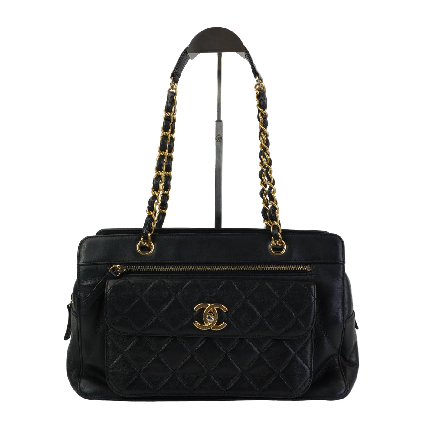 Chanel Matelasse Lambskin Shoulder Bag GHW Medium