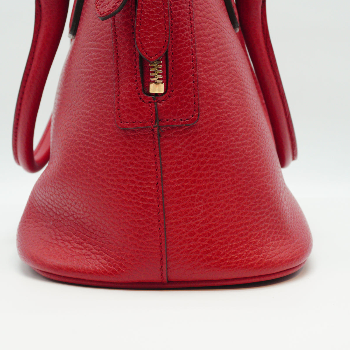 Gucci GG Charm Dome Satchel Medium Red GHW