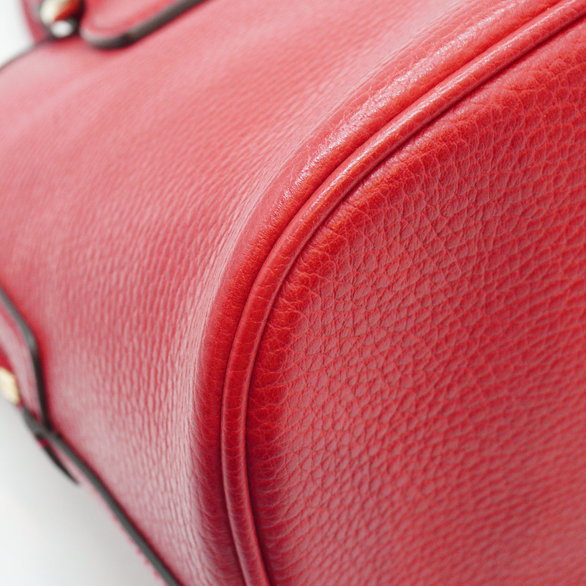 Gucci GG Charm Dome Satchel Medium Red GHW
