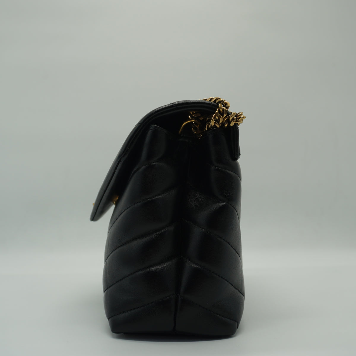 YSL	Lou Lou Shoulder Black Bag Small GHW