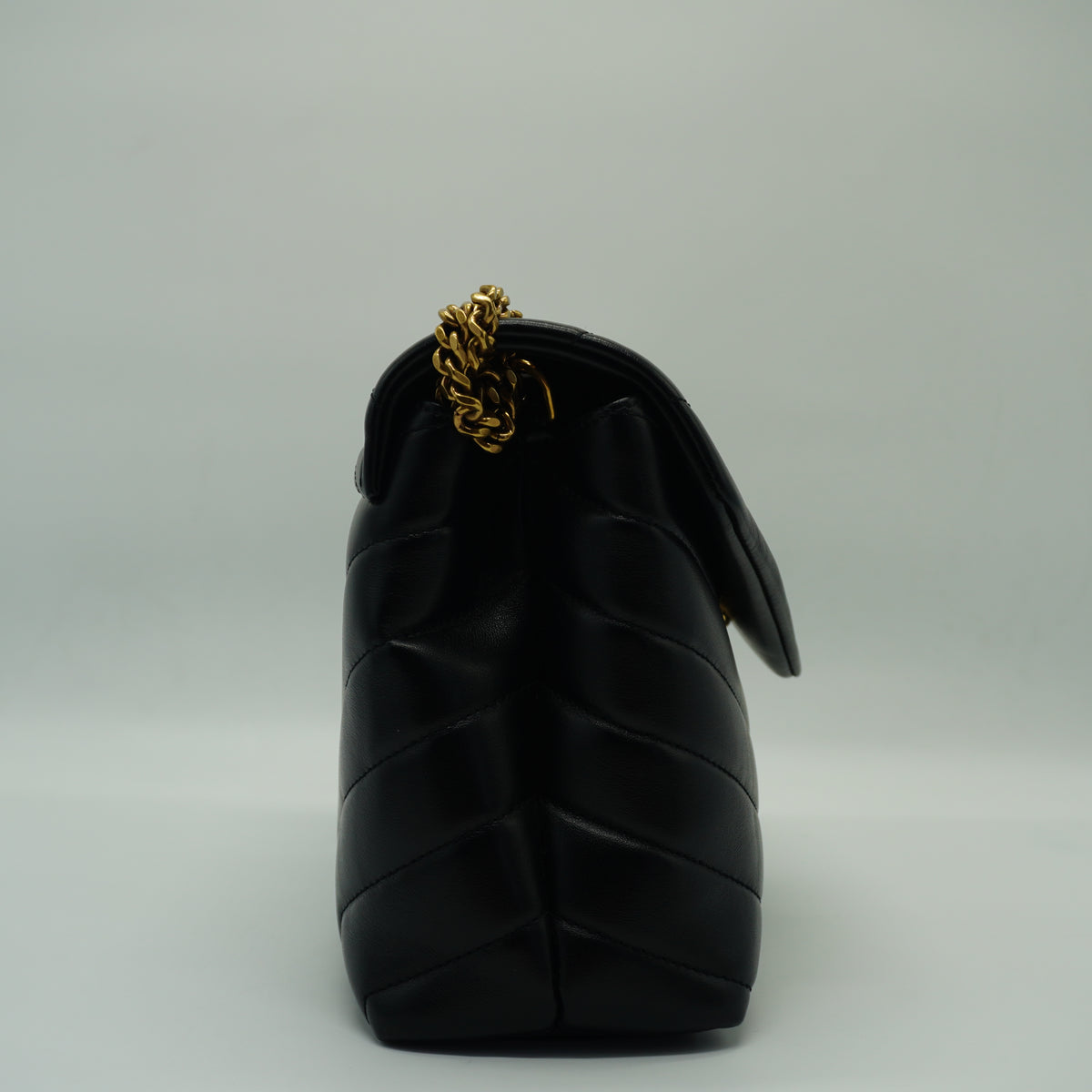 YSL	Lou Lou Shoulder Black Bag Small GHW