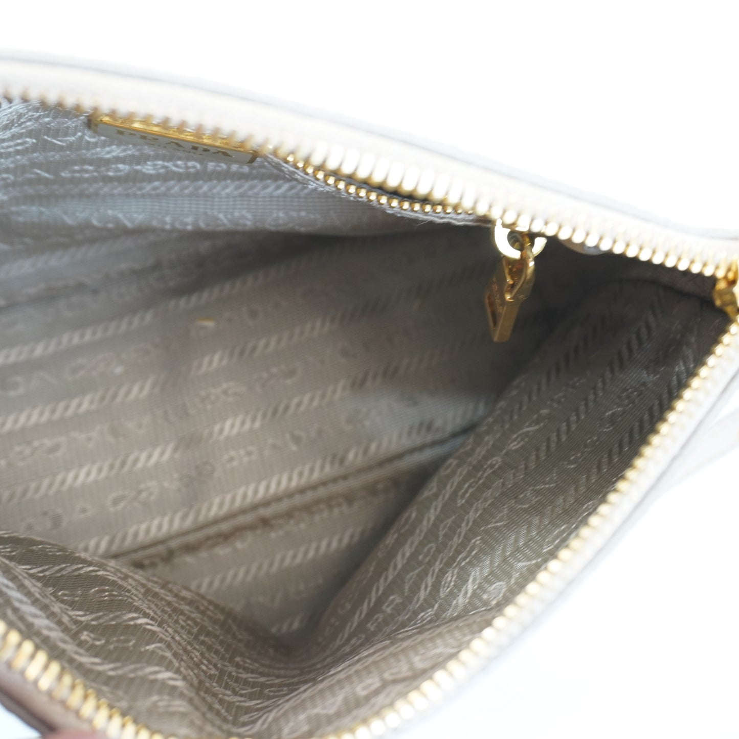 Prada Vitello Daino Pochette GHW Small