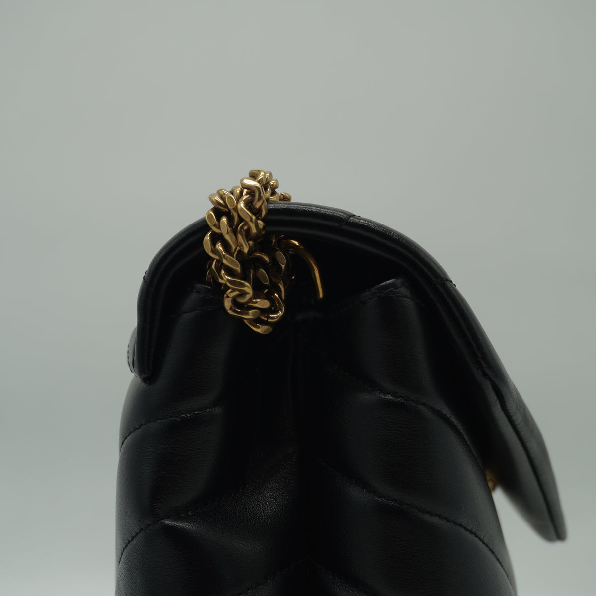 YSL	Lou Lou Shoulder Black Bag Small GHW