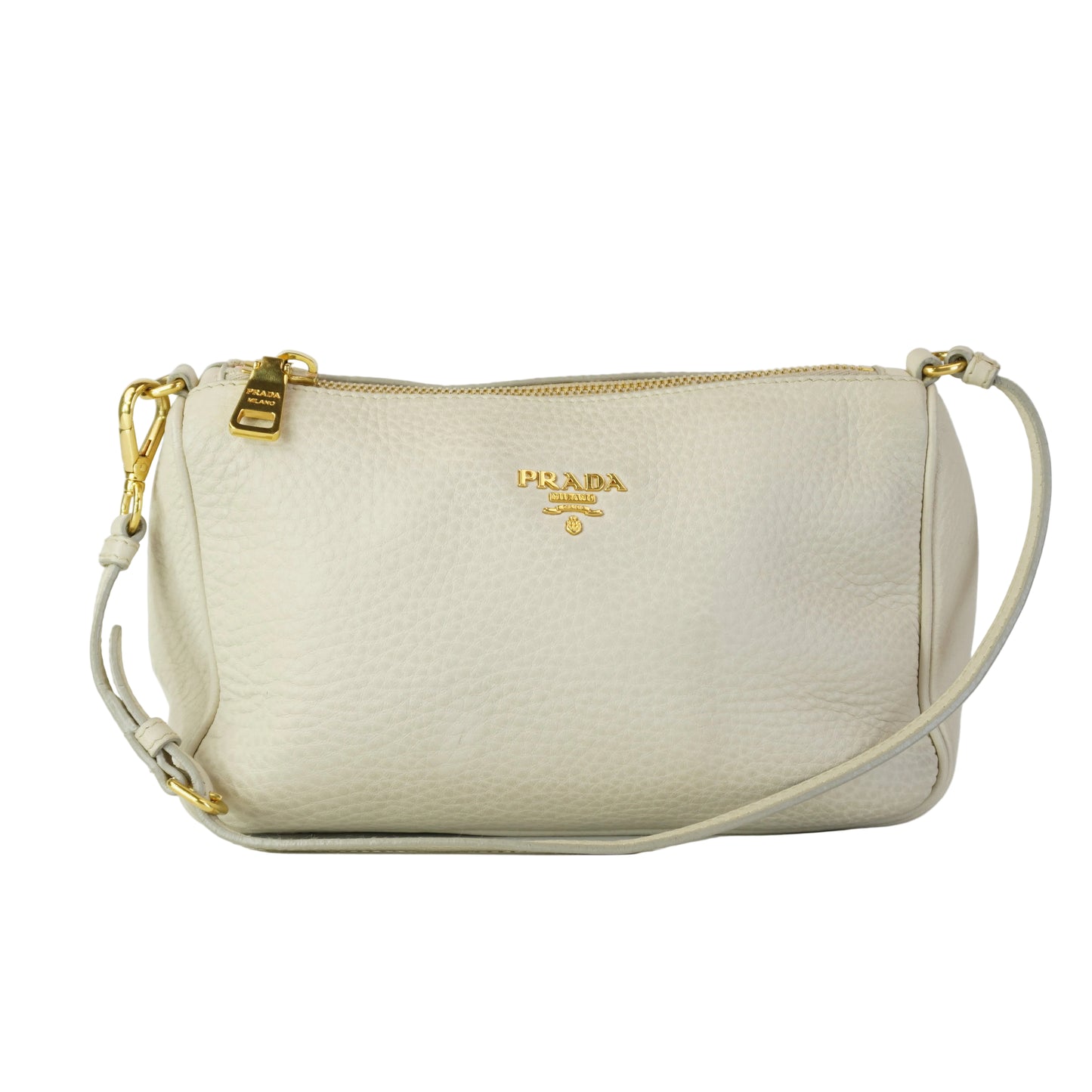 Prada Vitello Daino Pochette GHW Small
