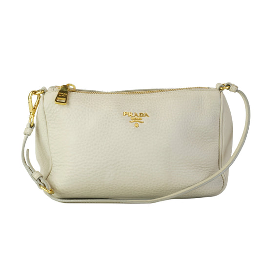 Prada Vitello Daino Pochette GHW Small