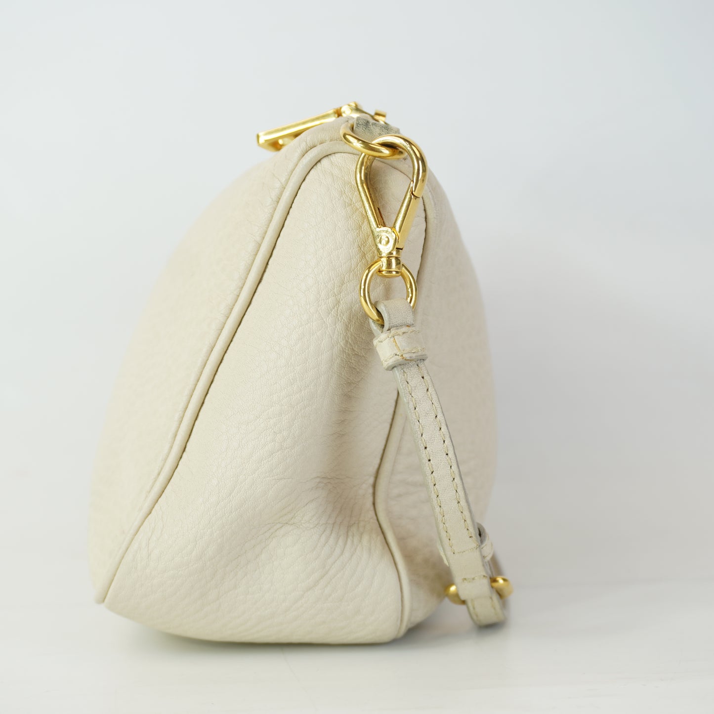 Prada Vitello Daino Pochette GHW Small