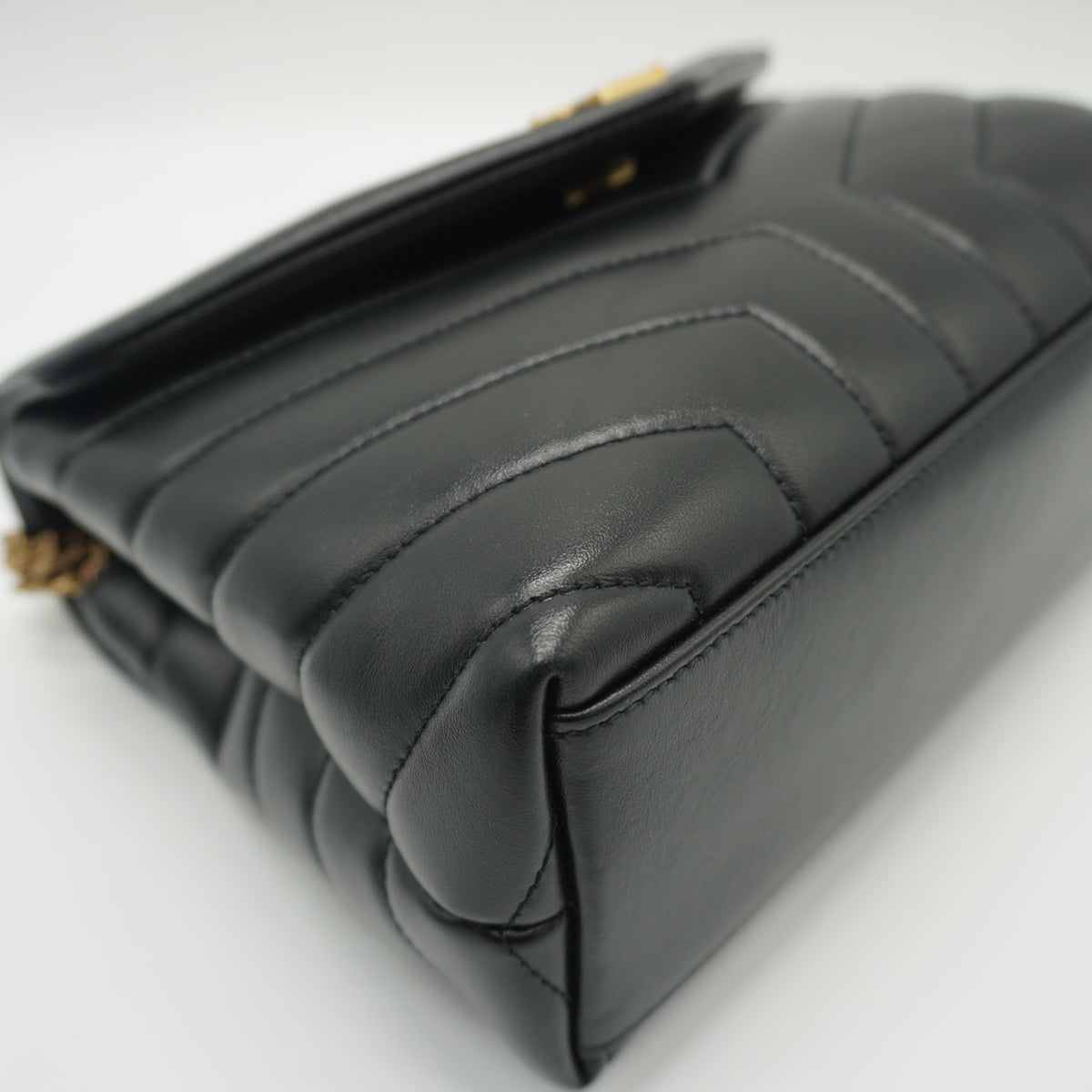 YSL	Lou Lou Shoulder Black Bag Small GHW