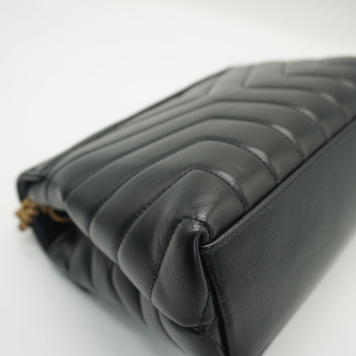 YSL	Lou Lou Shoulder Black Bag Small GHW