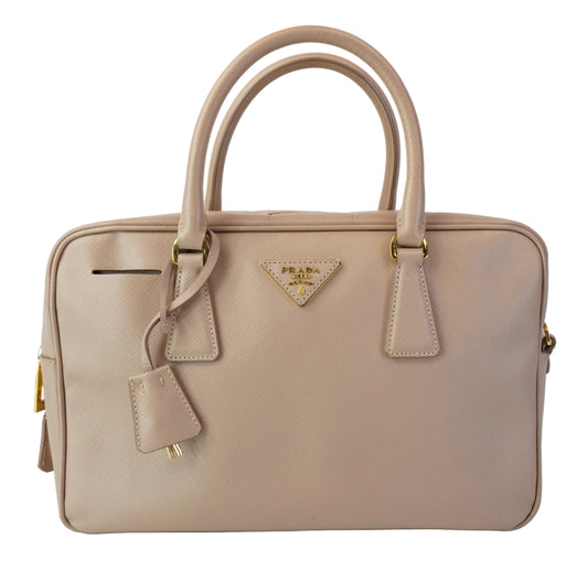 Prada Saffiano Lux Bauletto Pink