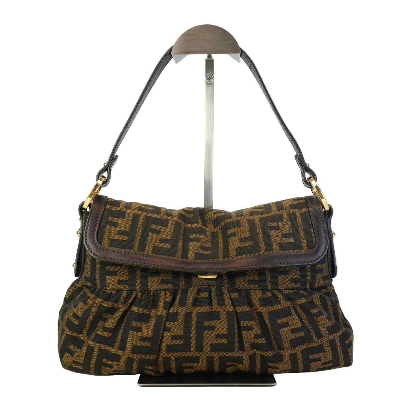 Fendi Zucca Chef Shoulder Bag Medium GHW
