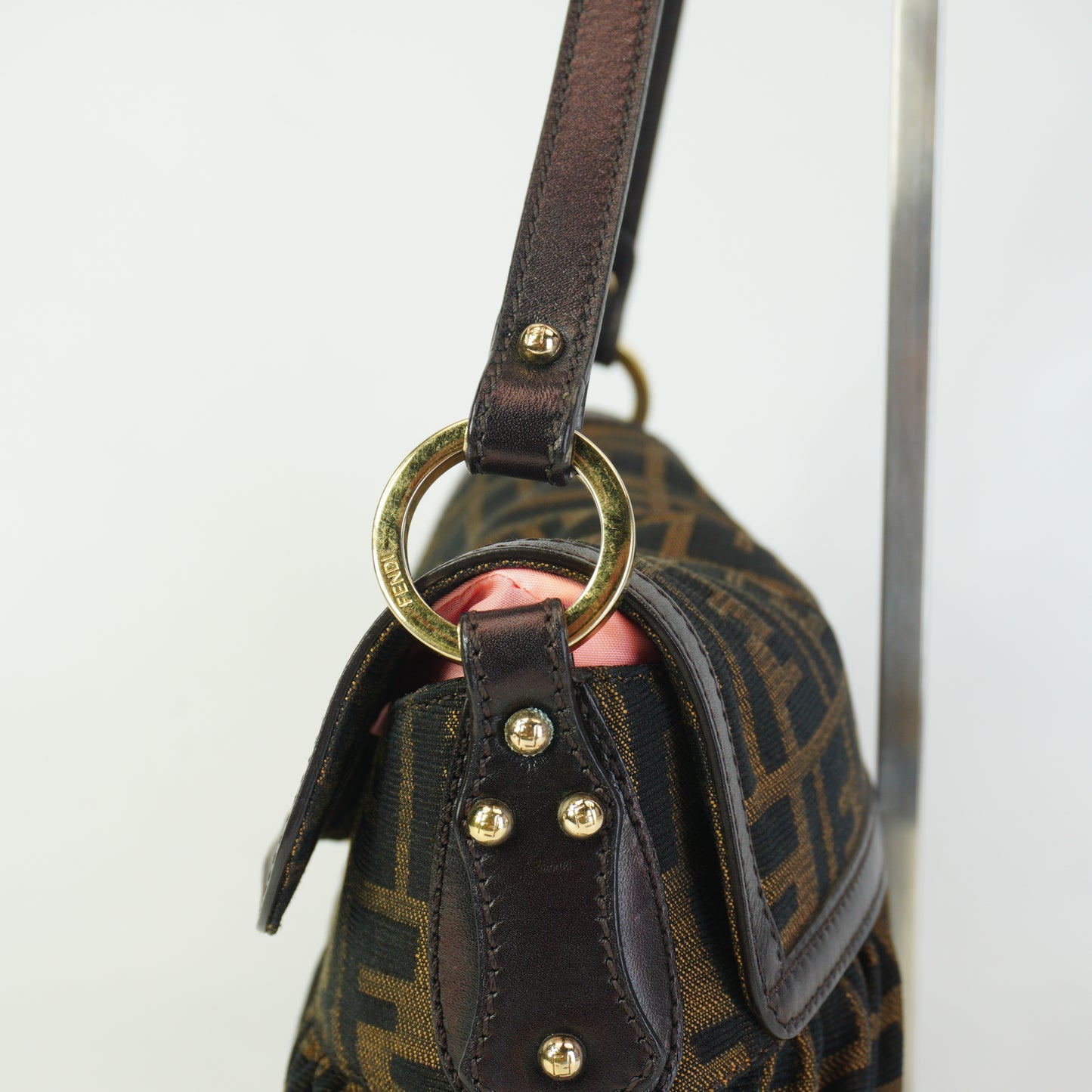 Fendi Zucca Chef Shoulder Bag Medium GHW