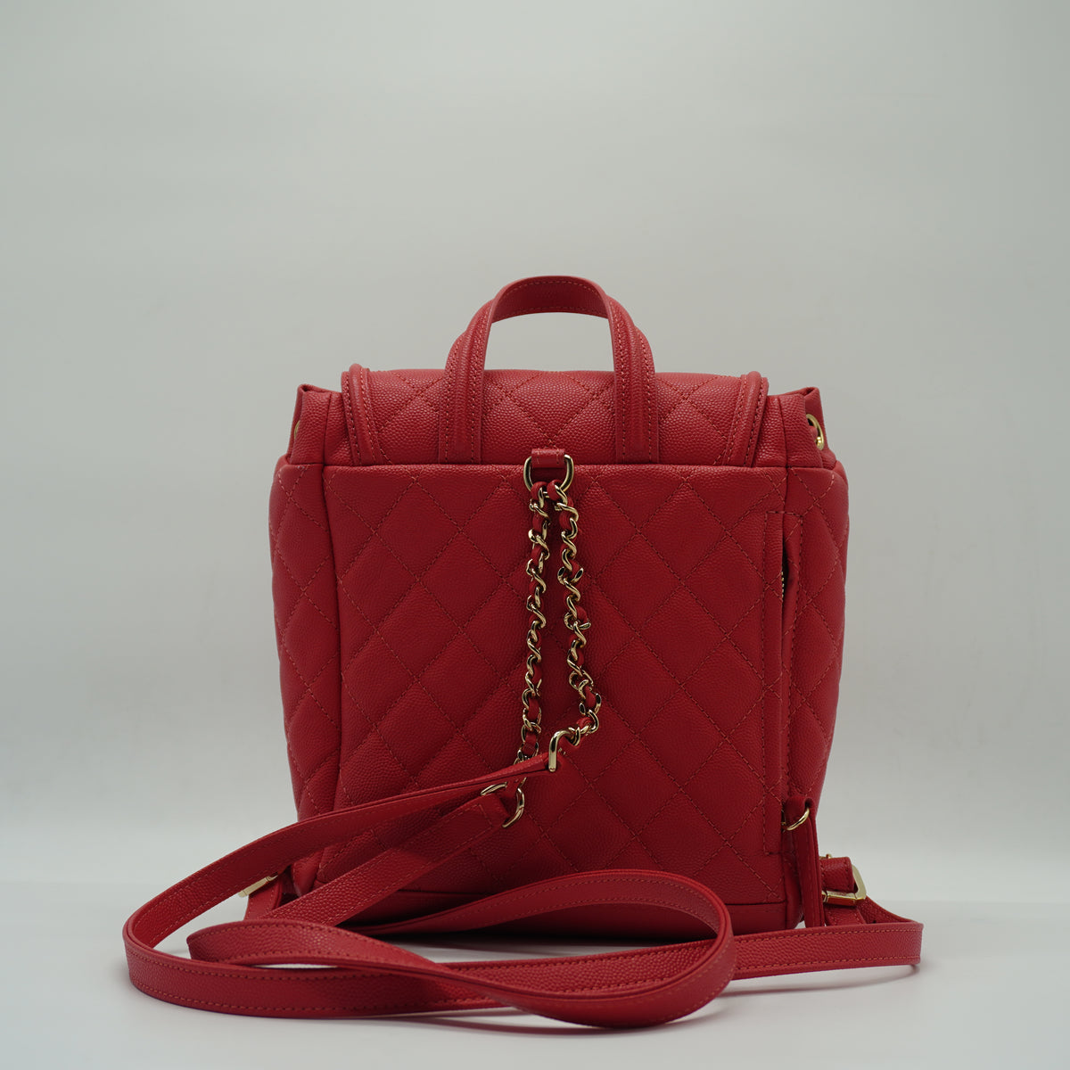 Chanel	CC Filigree caviar leather pink Backpack small GHW