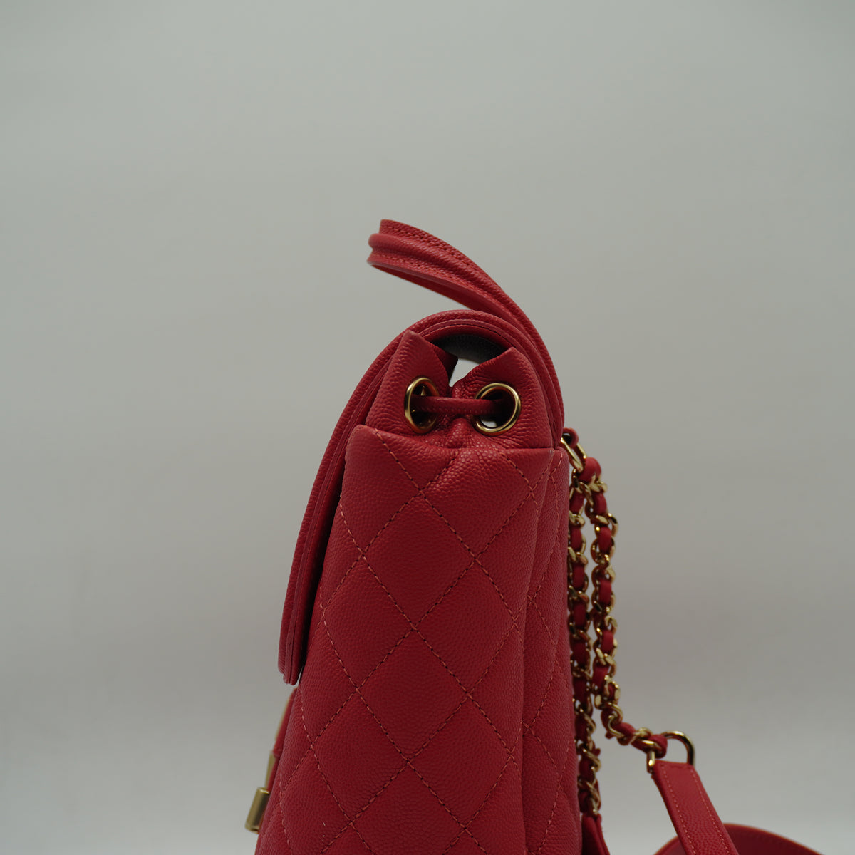 Chanel	CC Filigree caviar leather pink Backpack small GHW