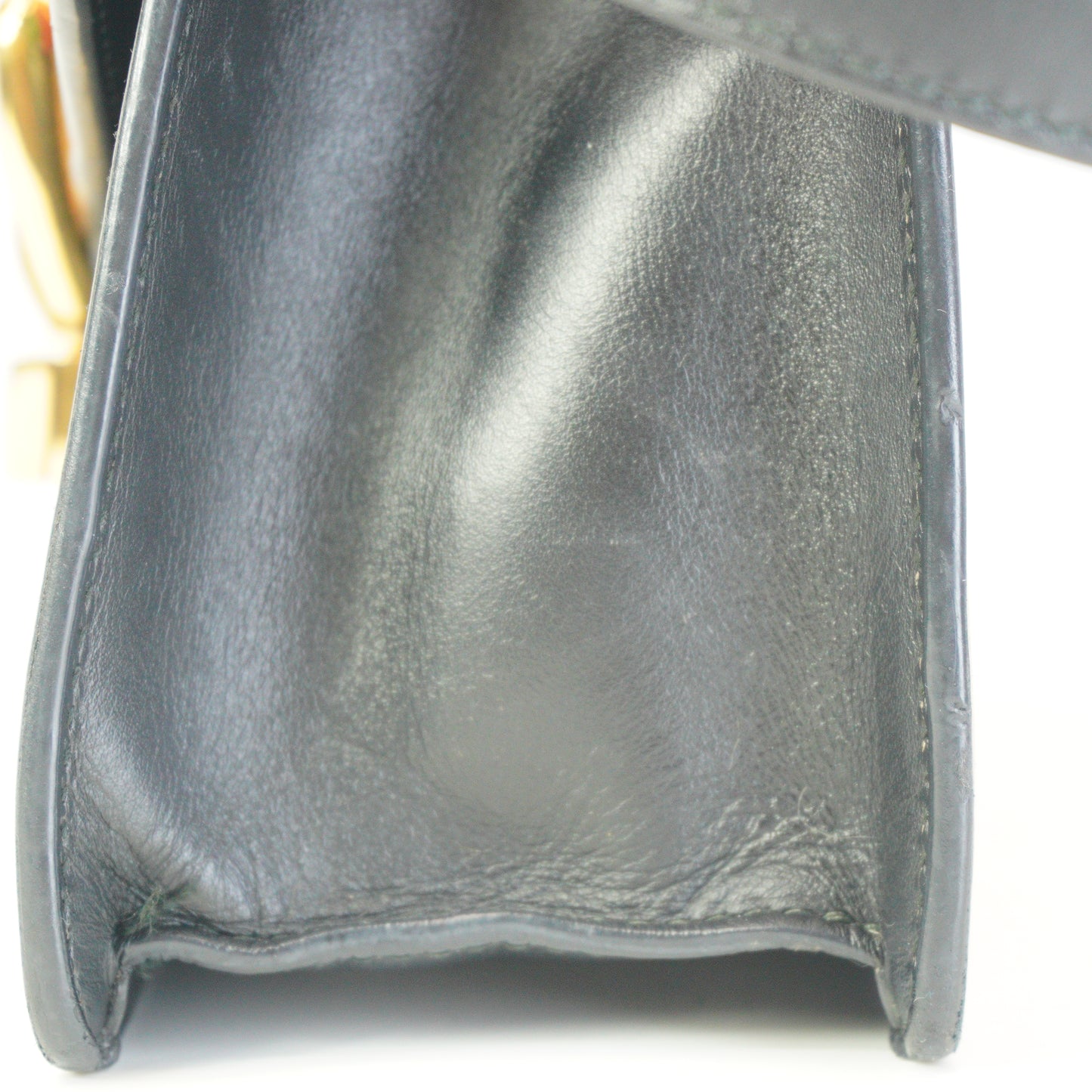 Gucci Syvie Lether Mini Black Bag GHW