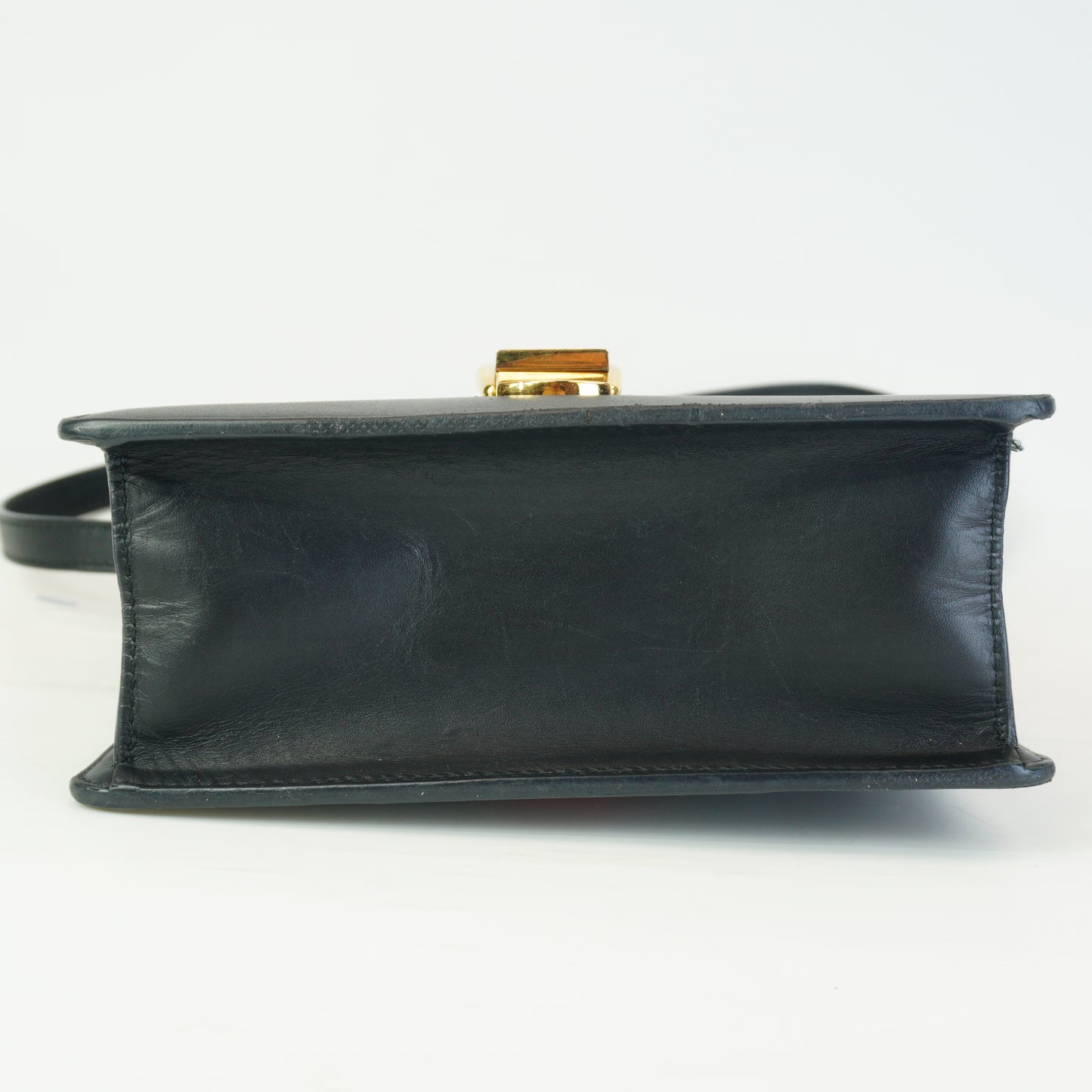 Gucci Syvie Lether Mini Black Bag GHW