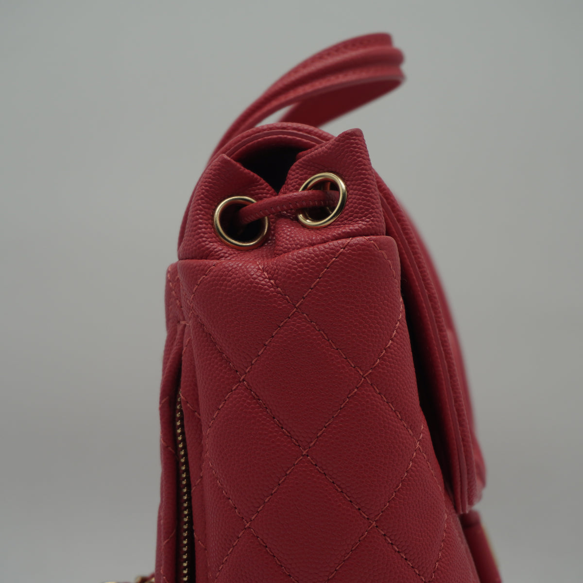 Chanel	CC Filigree caviar leather pink Backpack small GHW