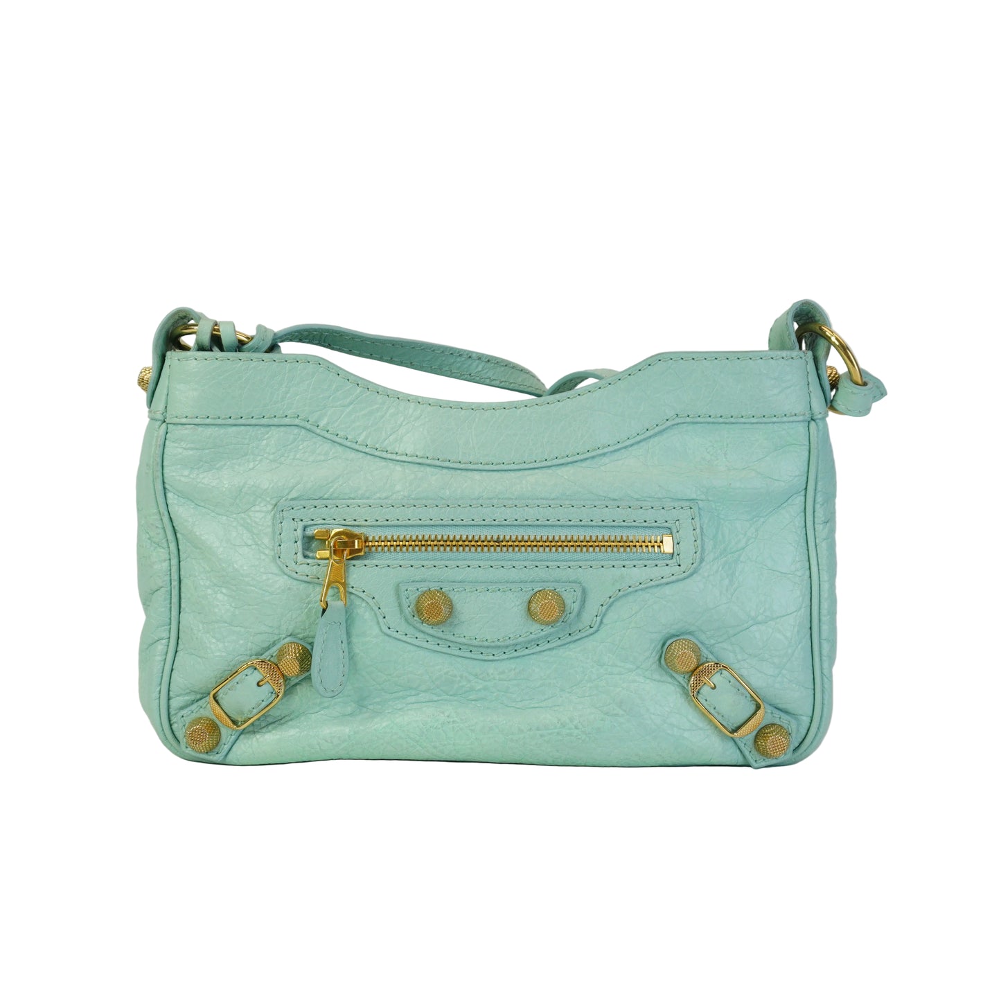Balenciaga Hip Crossbody Bag Vert Jade Small GHW