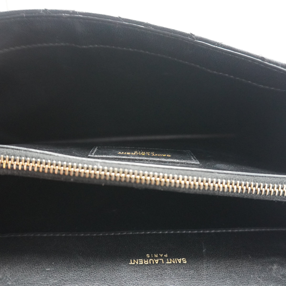 YSL	Gaby Shoulder Black Bag Small GHW