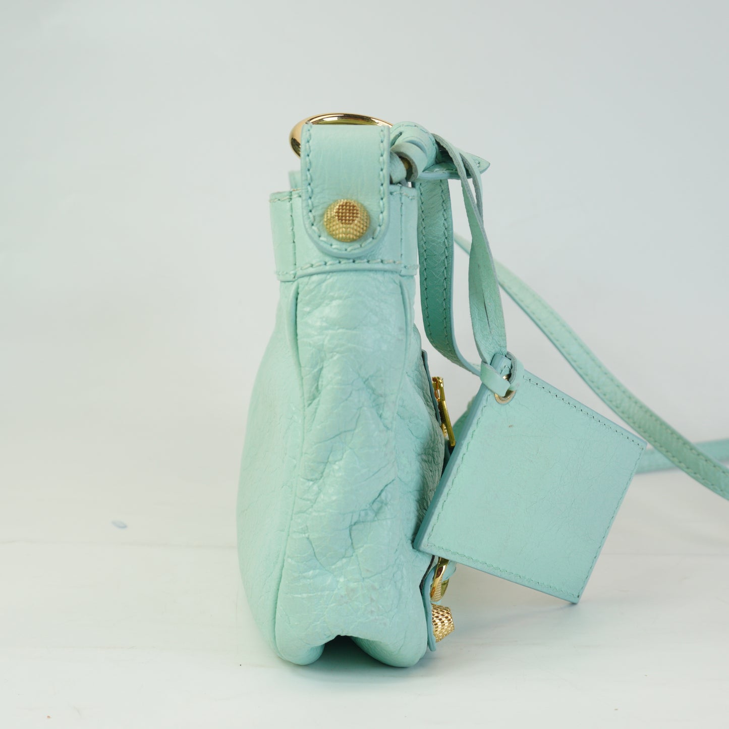 Balenciaga Hip Crossbody Bag Vert Jade Small GHW