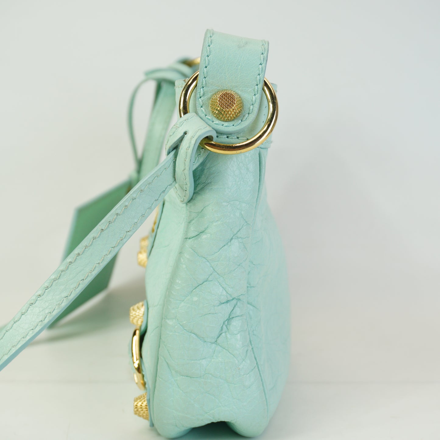 Balenciaga Hip Crossbody Bag Vert Jade Small GHW