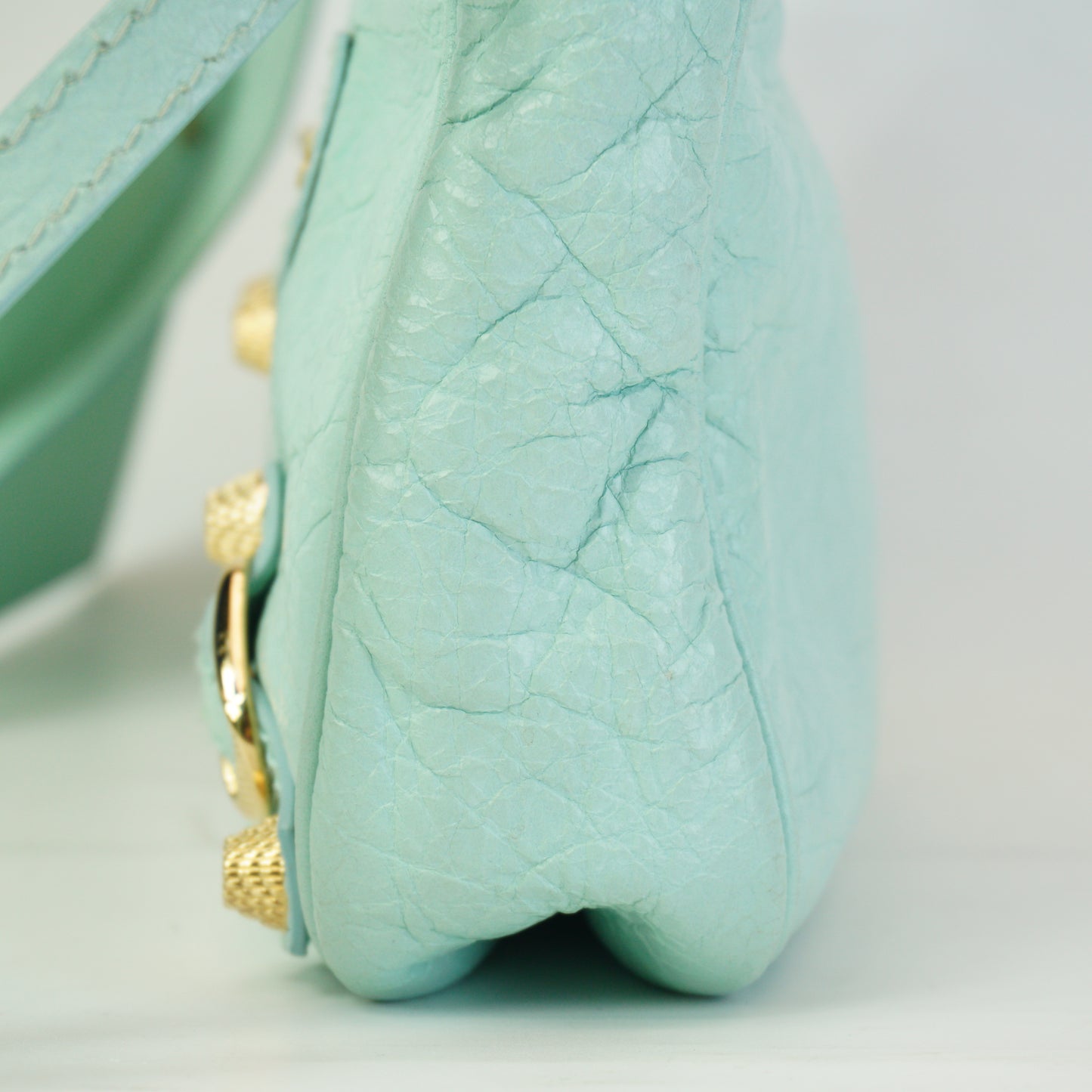 Balenciaga Hip Crossbody Bag Vert Jade Small GHW
