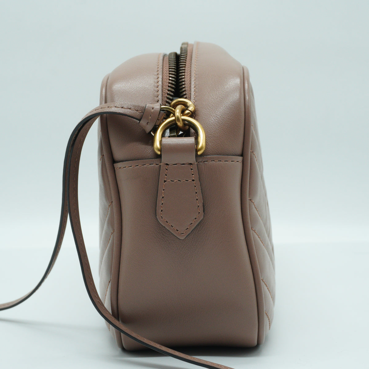 Gucci Soho Leather Disco Bag Cream GHW Small