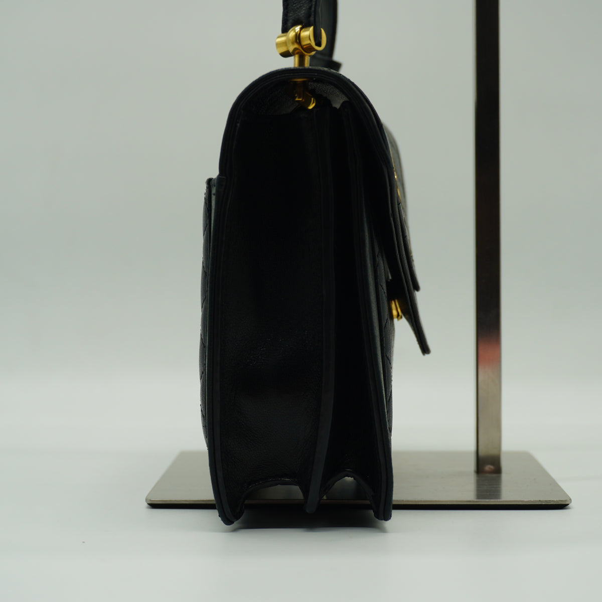YSL	Gaby Shoulder Black Bag Small GHW