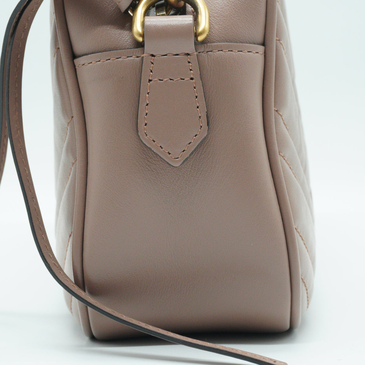 Gucci Soho Leather Disco Bag Cream GHW Small