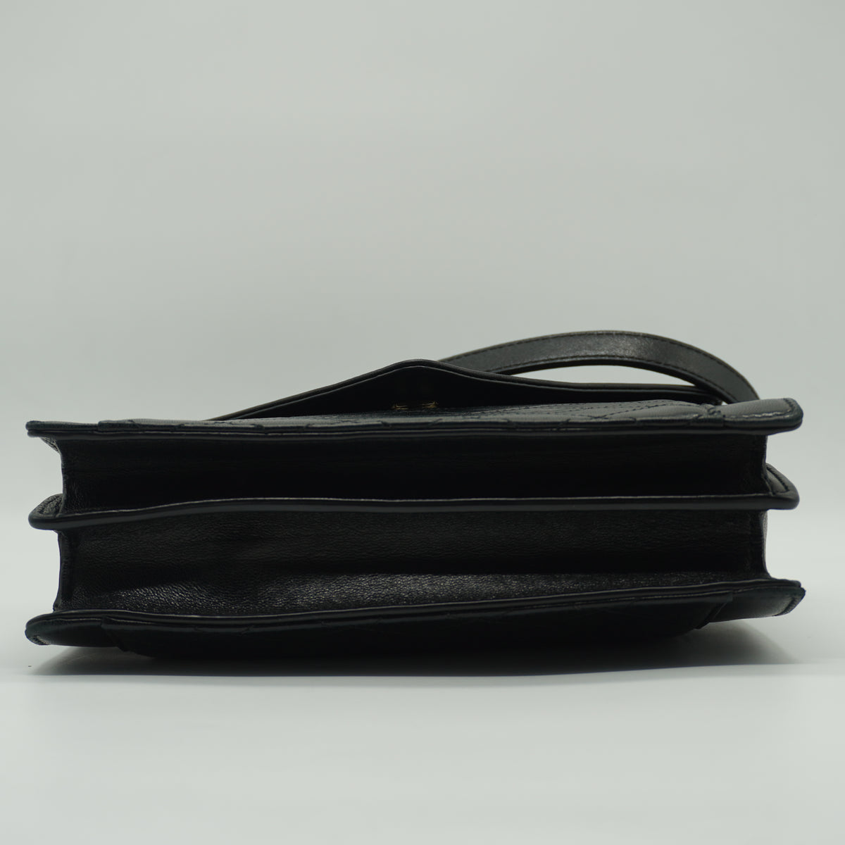 YSL	Gaby Shoulder Black Bag Small GHW