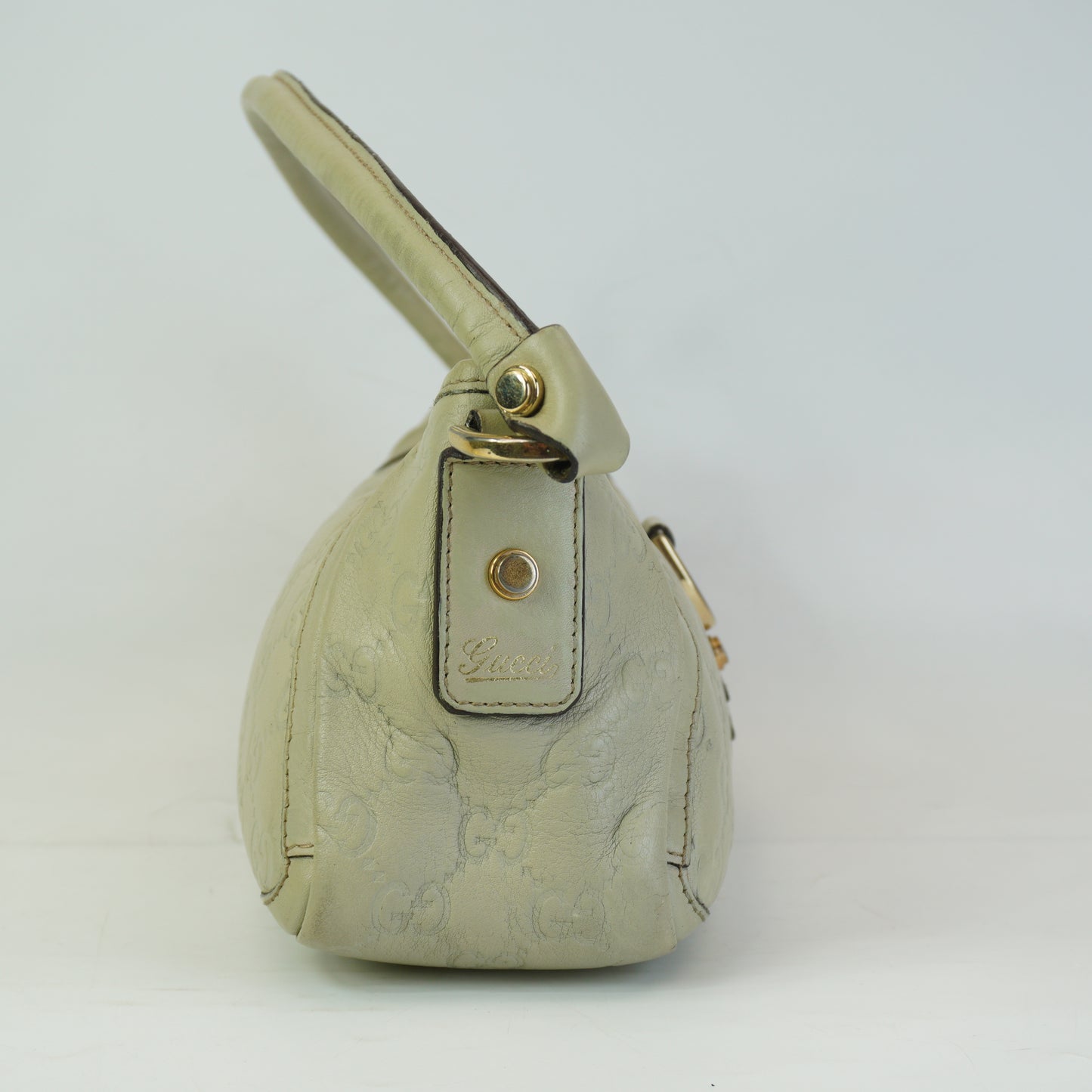 Gucci Abbey D-Ring Pochette Ivory Small GHW