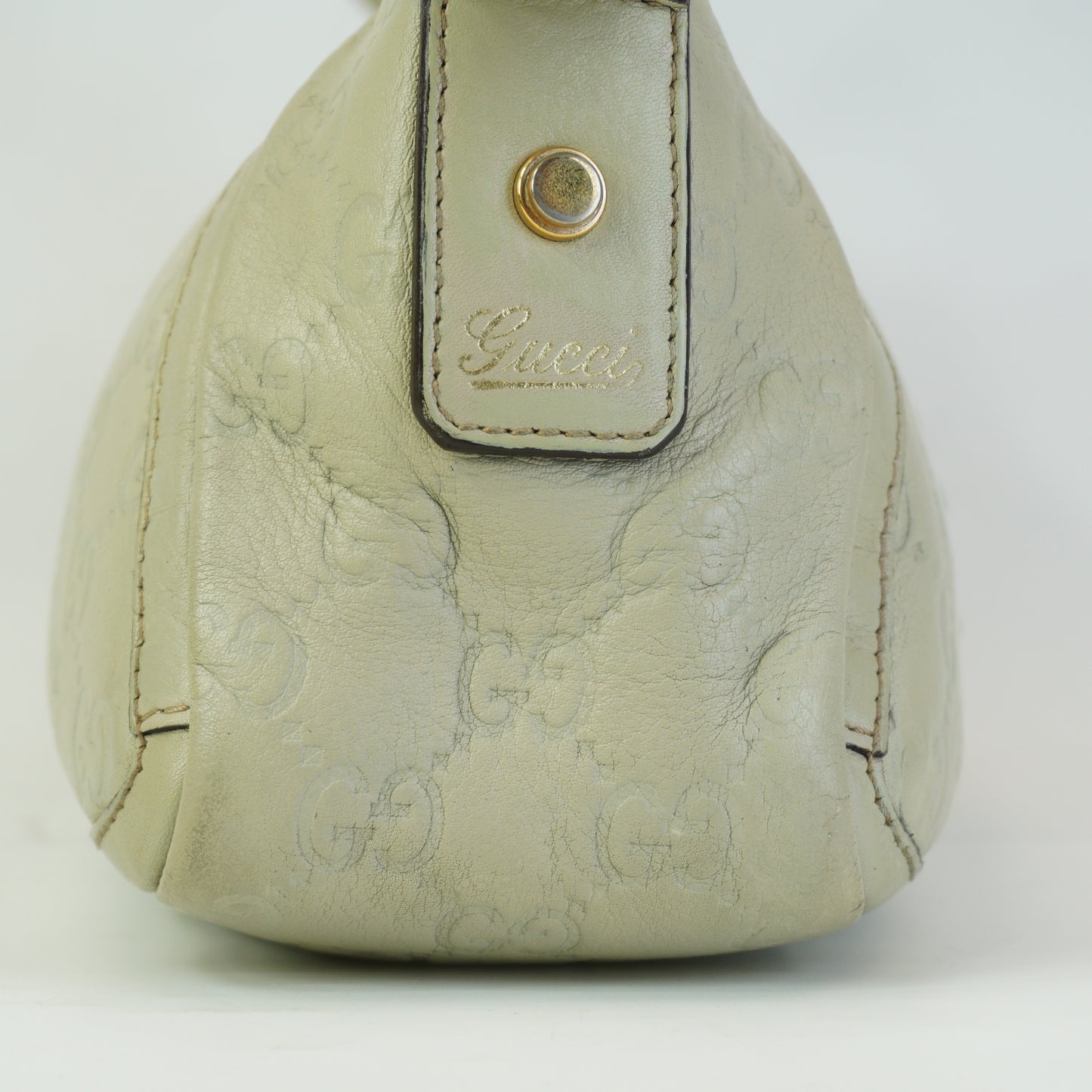 Gucci Abbey D-Ring Pochette Ivory Small GHW