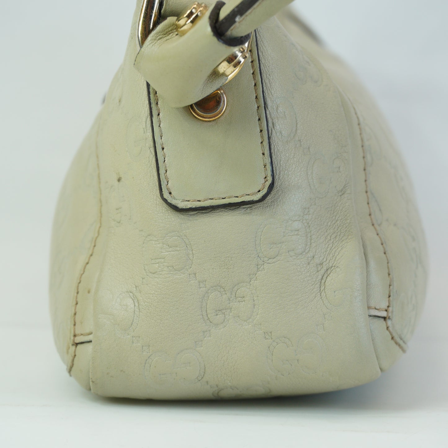 Gucci Abbey D-Ring Pochette Ivory Small GHW