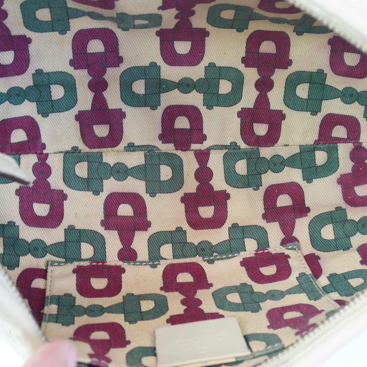 Gucci Abbey D-Ring Pochette Ivory Small GHW