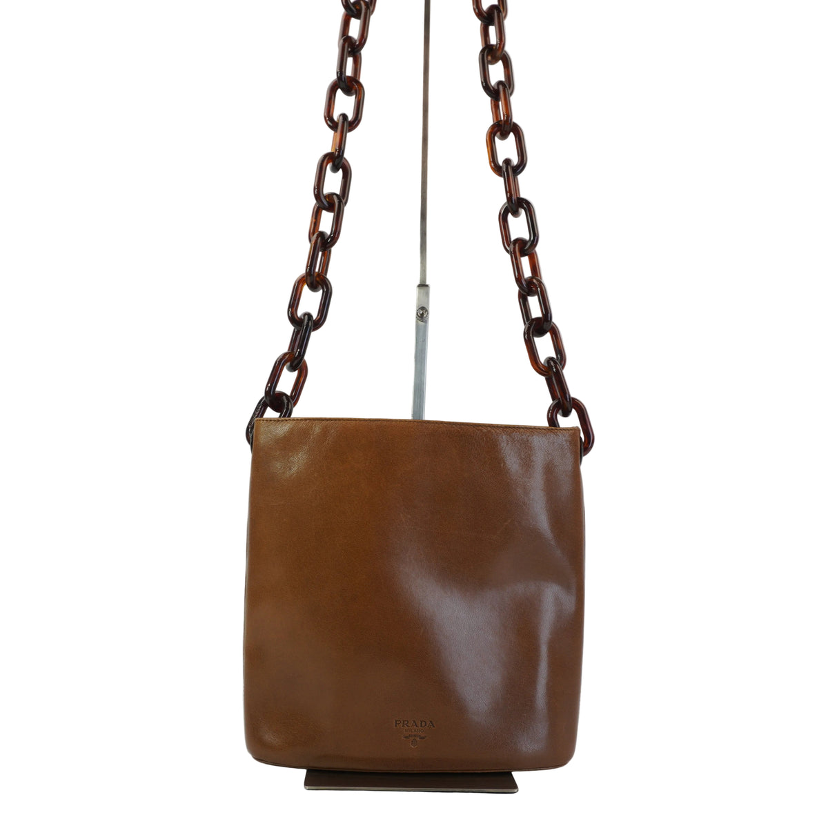 Prada Distinctive Tan Hue Brown Small