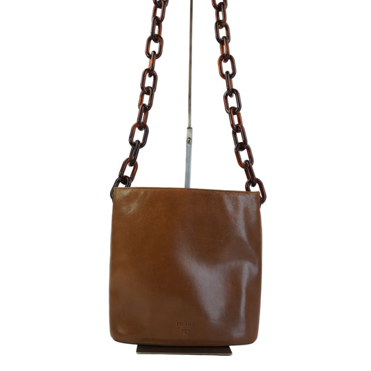 Prada Distinctive Tan Hue Brown Small