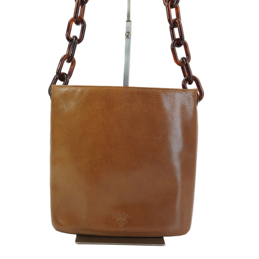 Prada Distinctive Tan Hue Brown Small