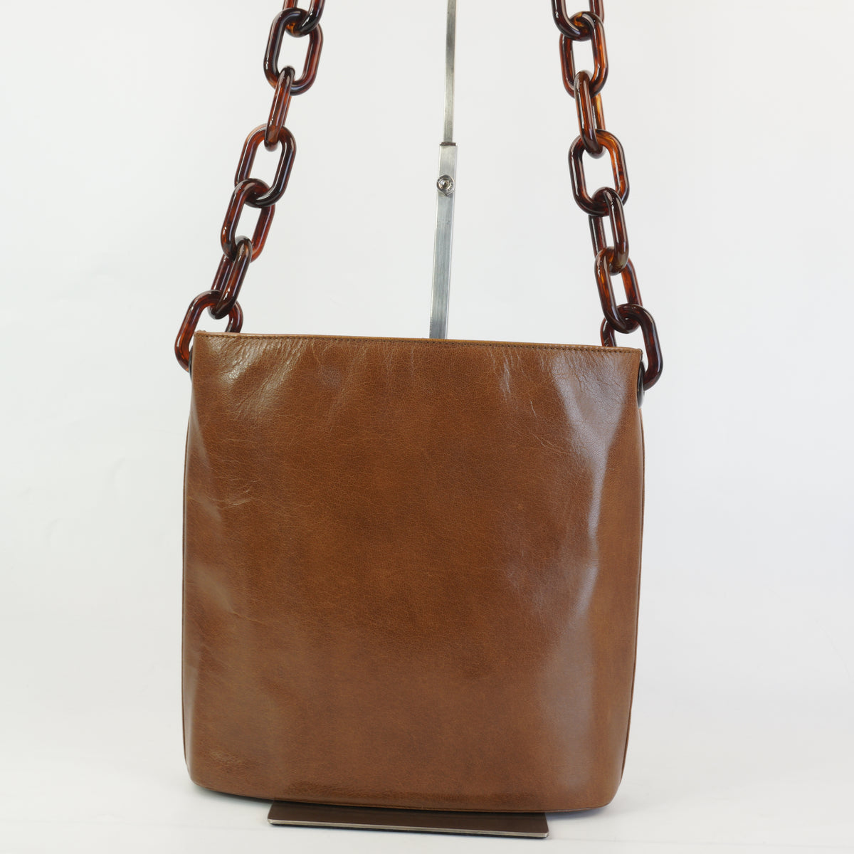 Prada Distinctive Tan Hue Brown Small