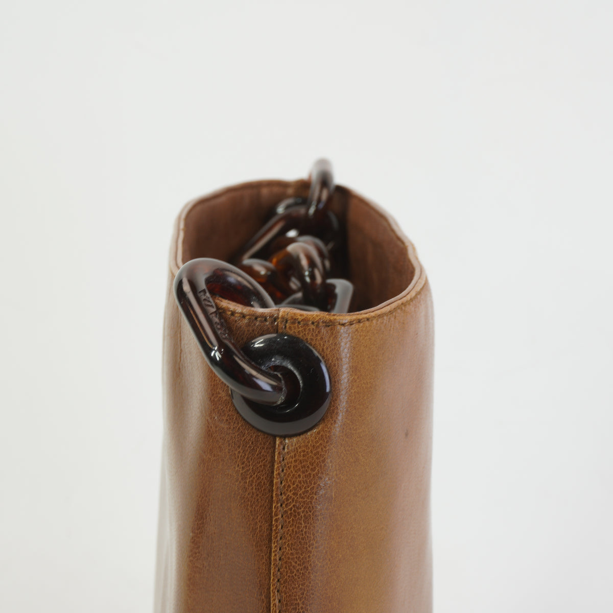 Prada Distinctive Tan Hue Brown Small