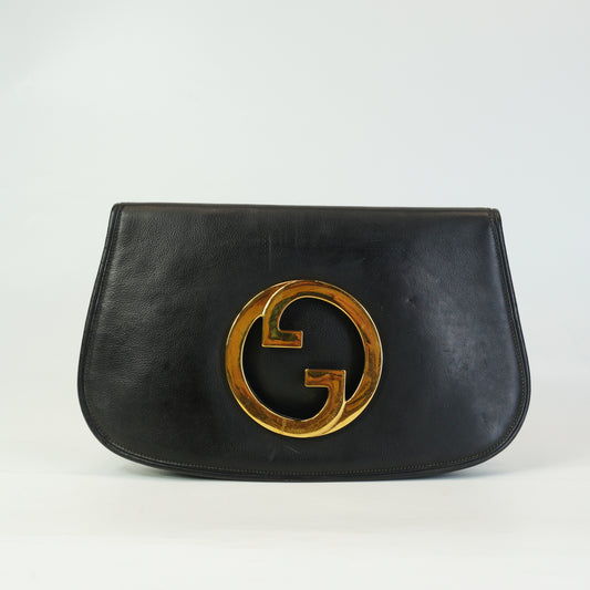 Gucci Blondie Clutch Black Medium GHW