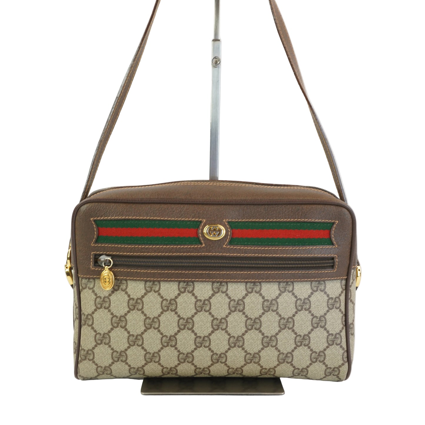 Gucci GG Supreme Web Sherry Line Bag GHW Small