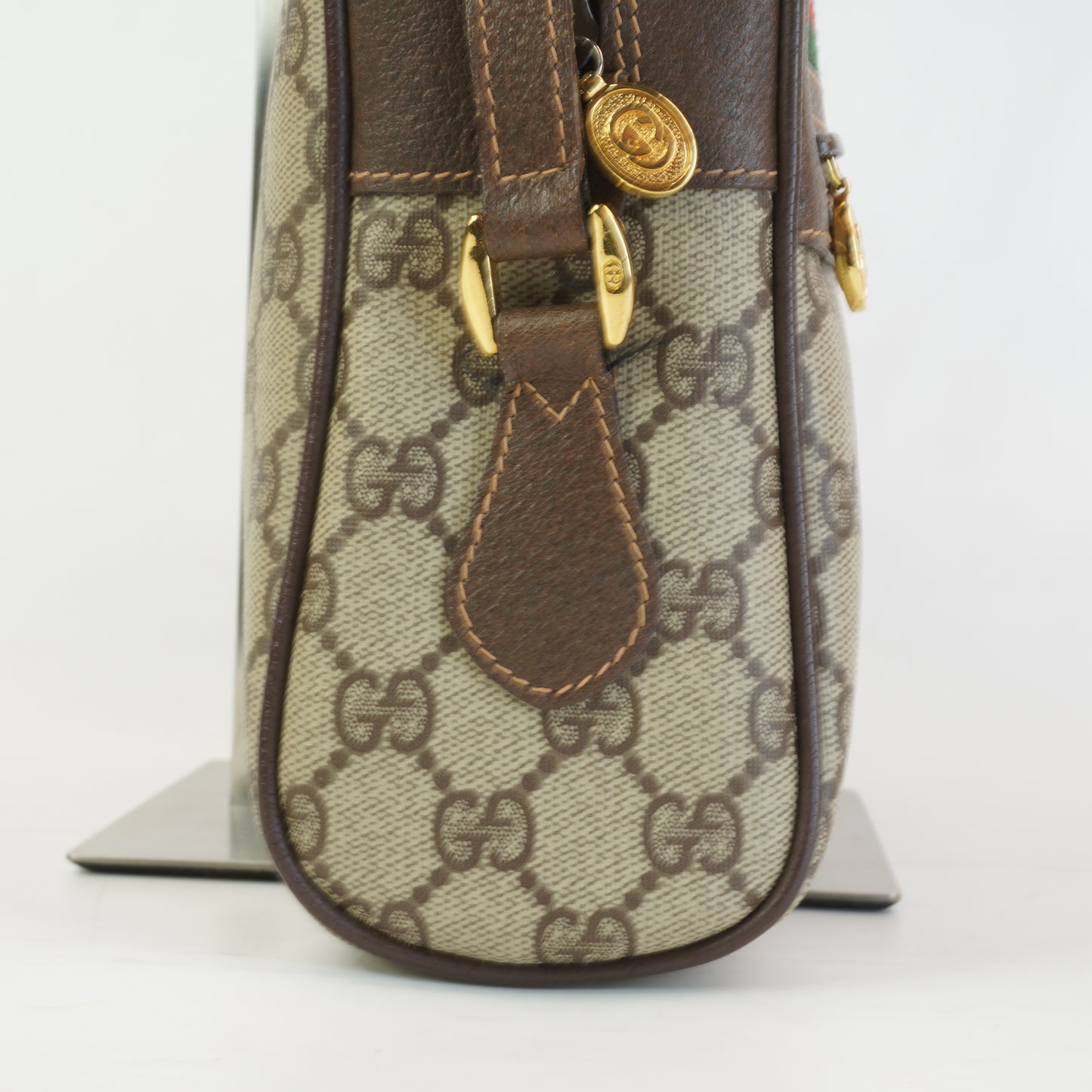 Gucci GG Supreme Web Sherry Line Bag GHW Small