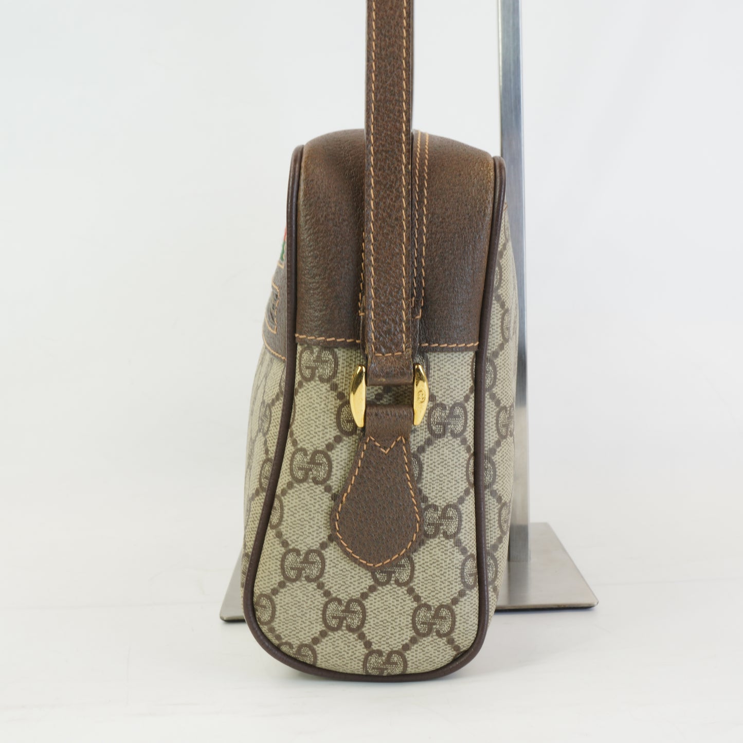 Gucci GG Supreme Web Sherry Line Bag GHW Small