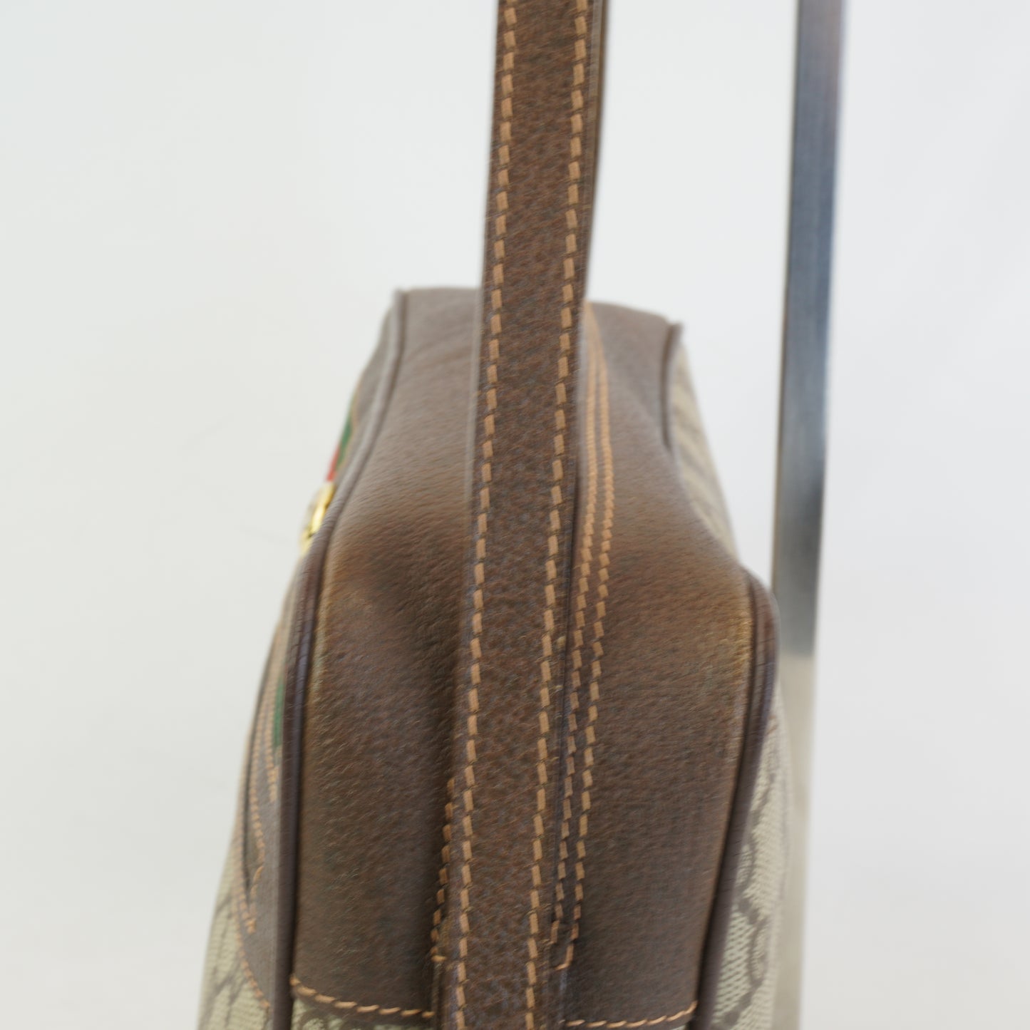 Gucci GG Supreme Web Sherry Line Bag GHW Small